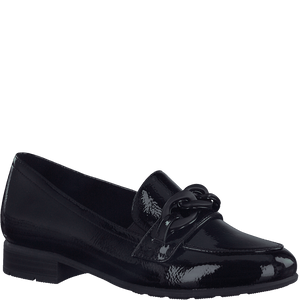 Jana 8-24260-41 - Ladies Loafer Slip On in Black Patent | Jana | Wisemans | Bantry | Shoe Shop | West Cork | Munster | Ireland