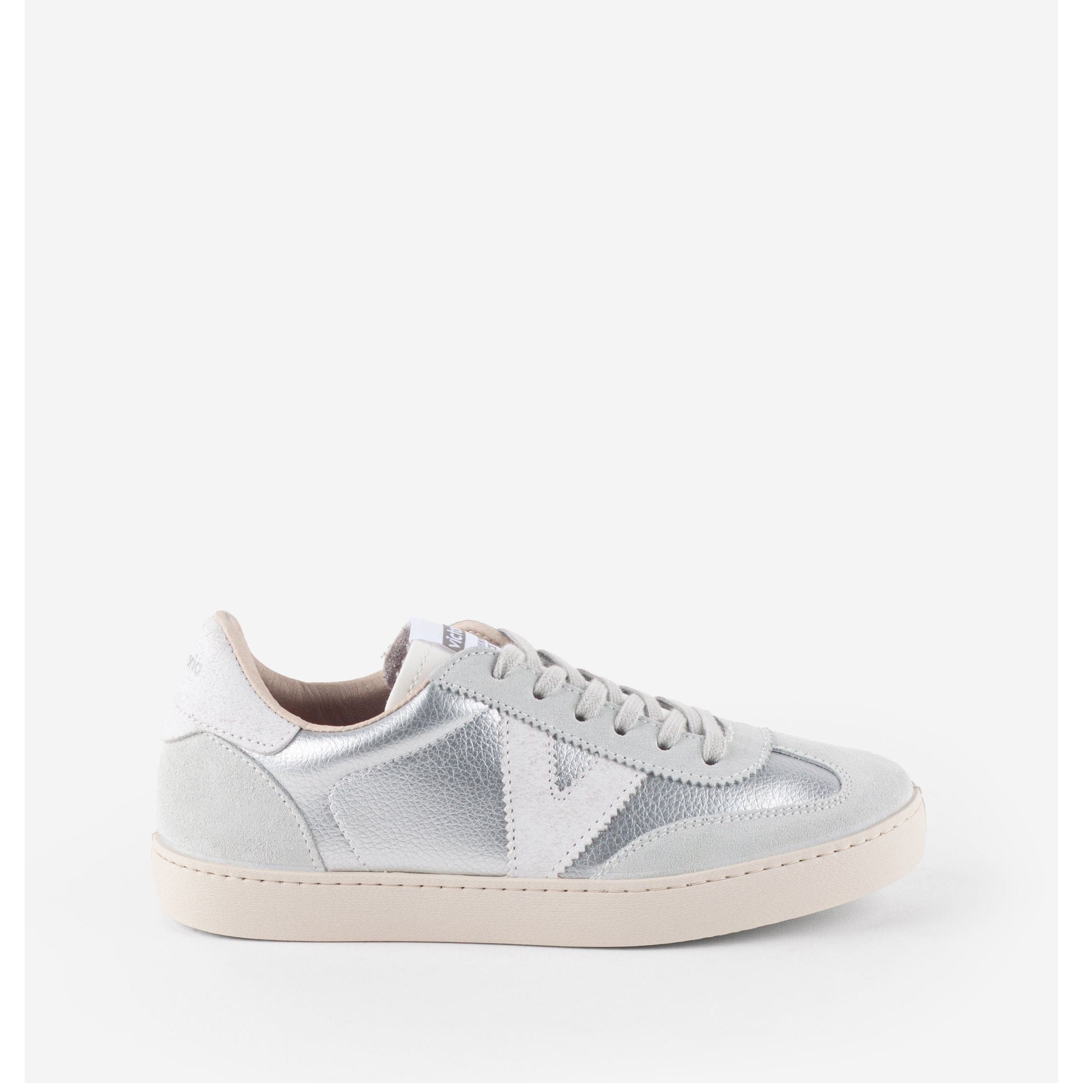 Victoria Berlin - Lace Trainer in Silver