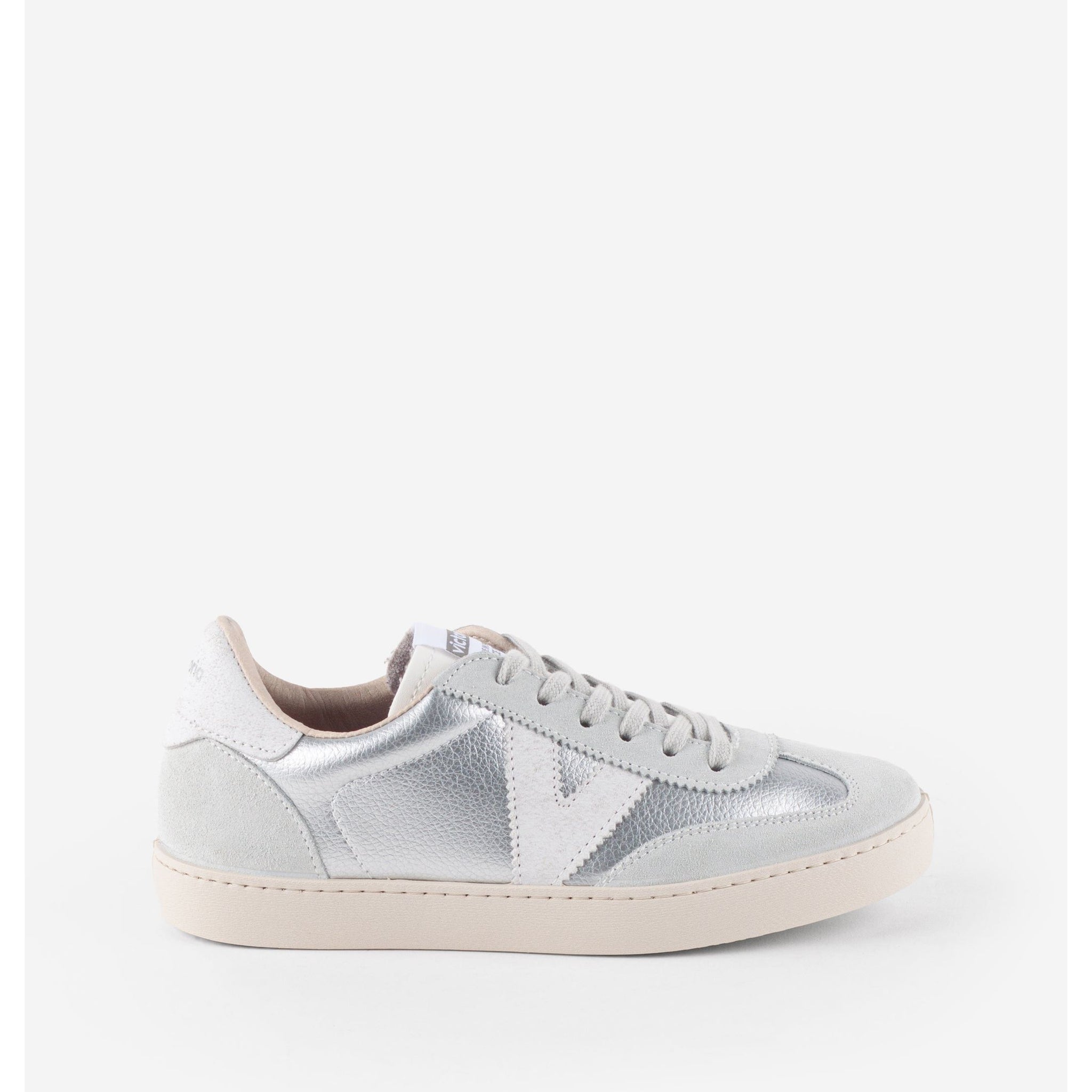 Victoria Berlin - Lace Trainer in Silver