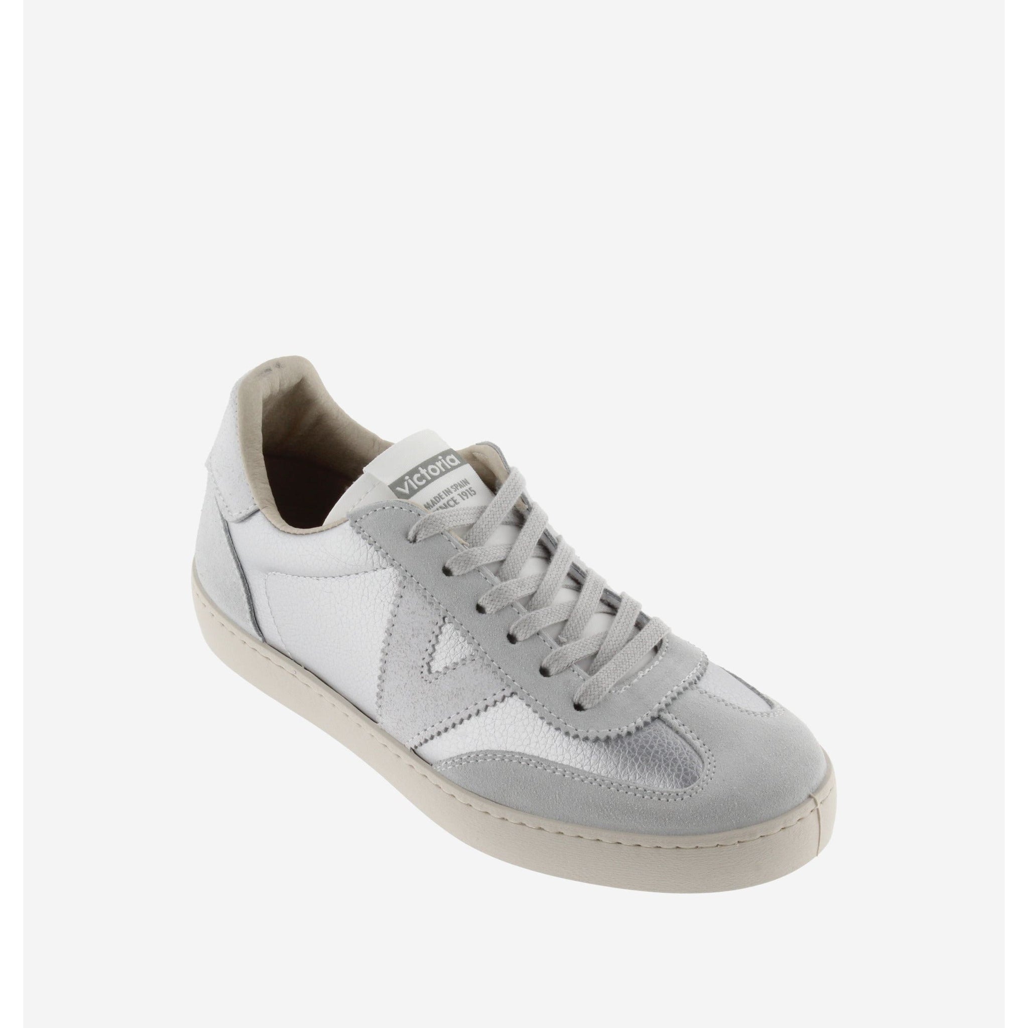 Victoria Berlin - Lace Trainer in Silver