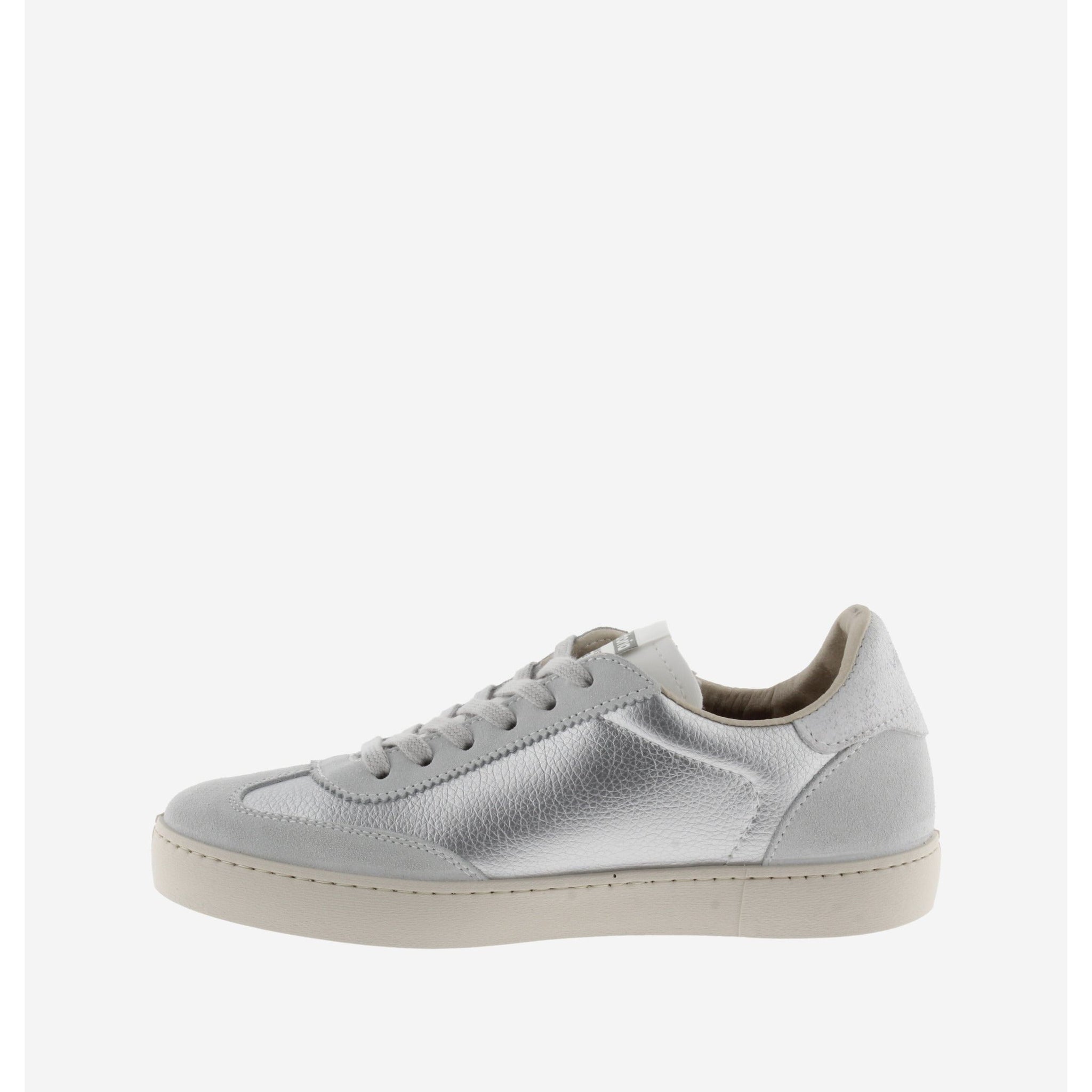 Victoria Berlin - Lace Trainer in Silver