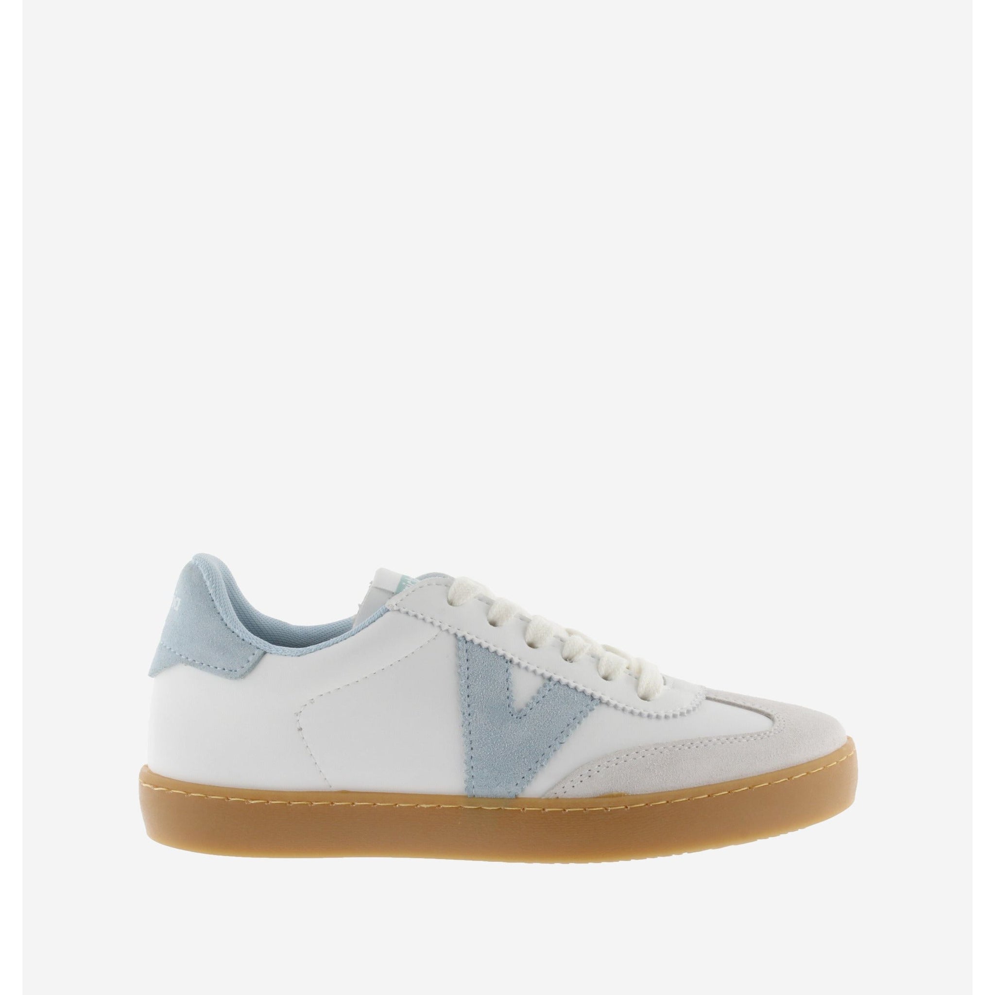 Victoria Berlin (1126206) - Ladies Lace Trainer in White/Blue | Victoria Trainers | Wisemans | Bantry | Shoe Shop | West Cork | Munster