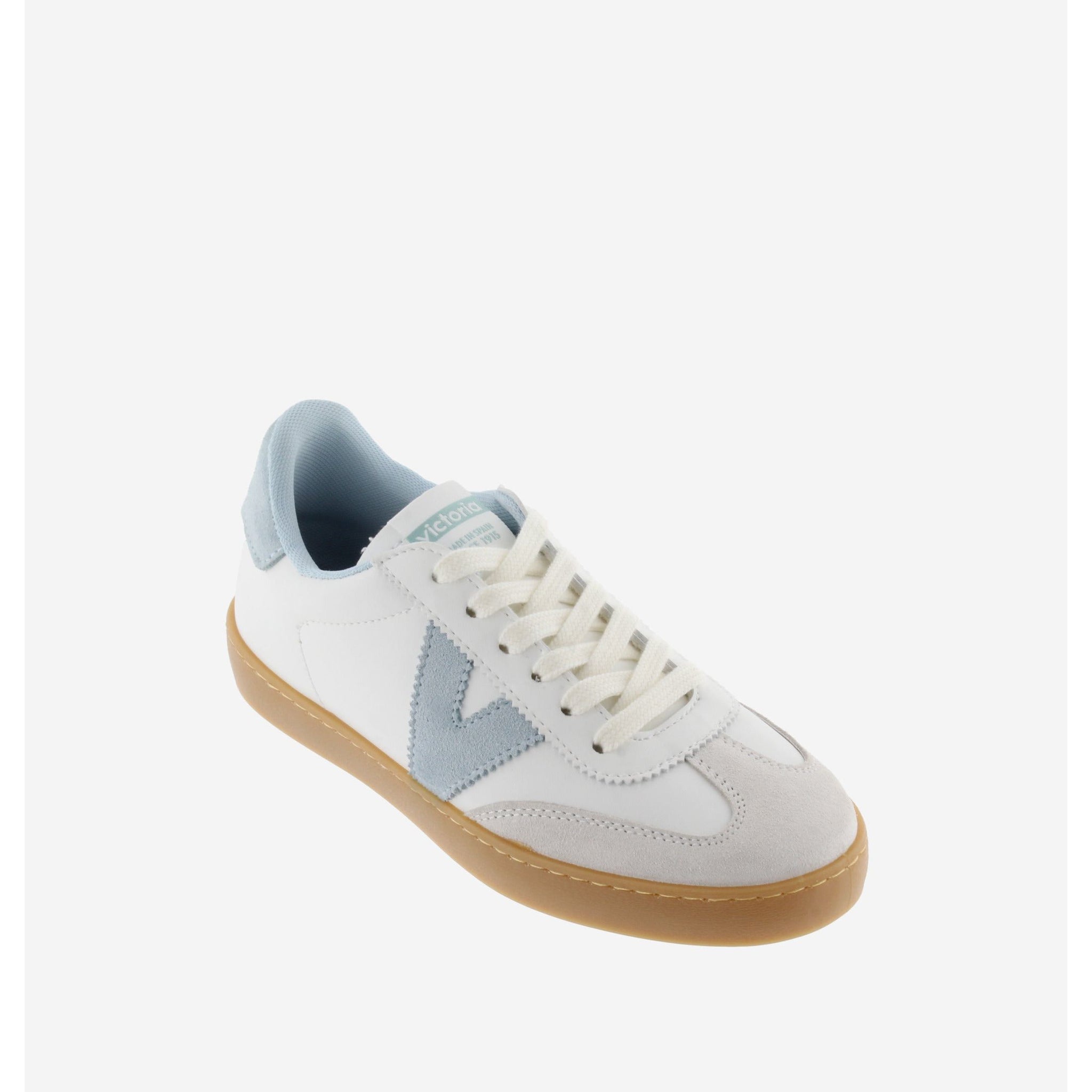 Victoria Berlin (1126206) - Ladies Lace Trainer in White/Blue | Victoria Trainers | Wisemans | Bantry | Shoe Shop | West Cork | Munster