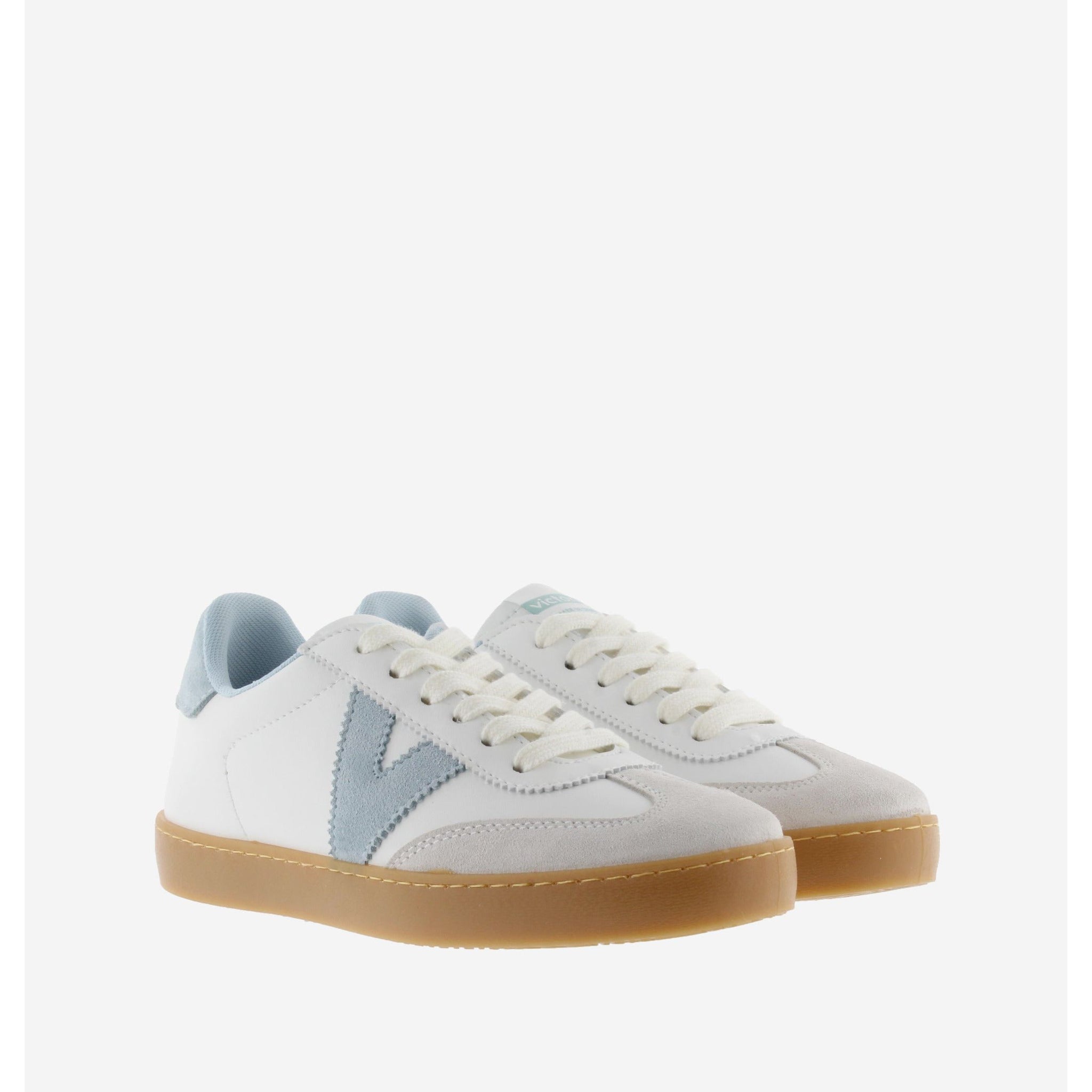 Victoria Berlin (1126206) - Ladies Lace Trainer in White/Blue | Victoria Trainers | Wisemans | Bantry | Shoe Shop | West Cork | Munster