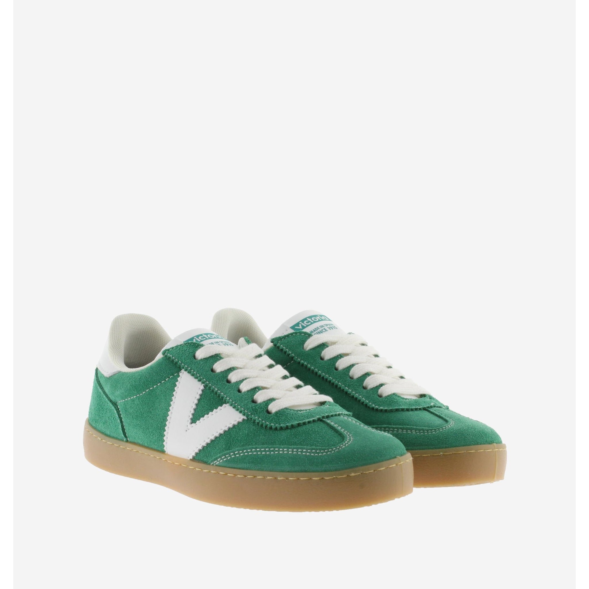 Victoria Berlin(1126212) - Ladies Lace Trainer in Green Suede | Victoria Trainers | Wisemans | Bantry | Shoe&nbsp;Shop | West Cork | Munster