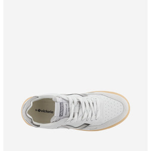 Victoria Seul (1257130)- Ladies Lace Retro Trainer in White/Metallic | Victoria Trainers | Wisemans | Bantry | Shoe&nbsp;Shop | West Cork | Munster