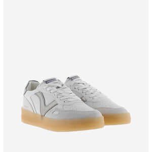 Victoria Seul (1257130)- Ladies Lace Retro Trainer in White/Metallic | Victoria Trainers | Wisemans | Bantry | Shoe&nbsp;Shop | West Cork | Munster