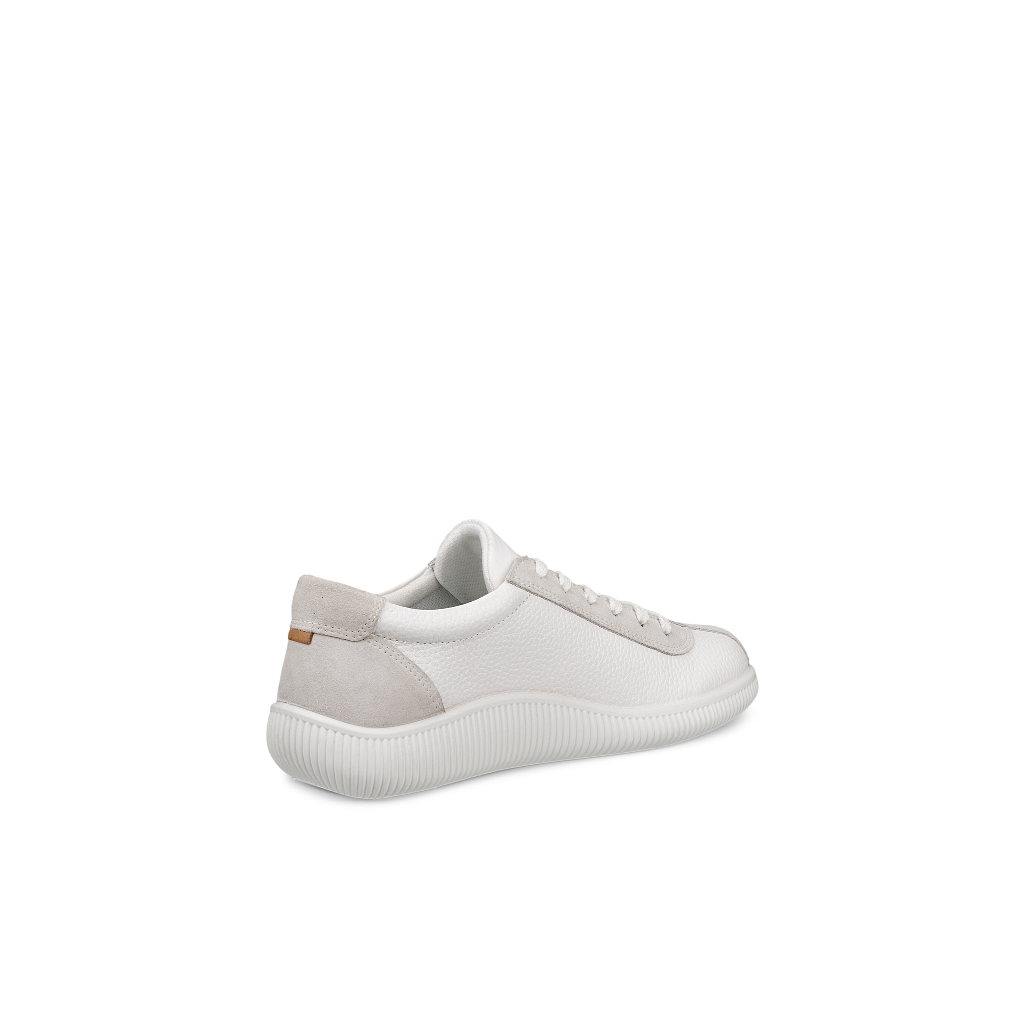 ECCO Soft Zero (220253) - Ladies Lace Shoe in Off-White/Grey | ECCO Shoe | Wisemans | Bantry | Shoe Shop | Munster | Ireland