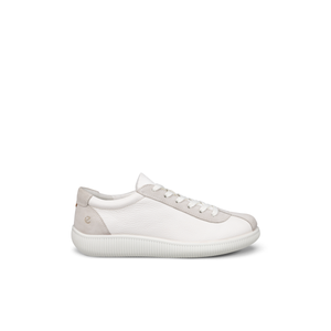 ECCO Soft Zero (220253) - Ladies Lace Shoe in Off-White/Grey | ECCO Shoe | Wisemans | Bantry | Shoe Shop | Munster | Ireland