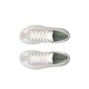 ECCO Soft Zero (220253) - Ladies Lace Shoe in Off-White/Grey | ECCO Shoe | Wisemans | Bantry | Shoe Shop | Munster | Ireland