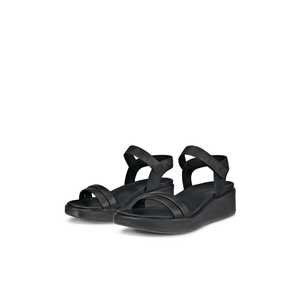 ECCO FlowT (273303)- Ladies Wedge Sandal in Black |ECCO Shoe | Wisemans | Bantry | Shoe Shop | Munster | Ireland