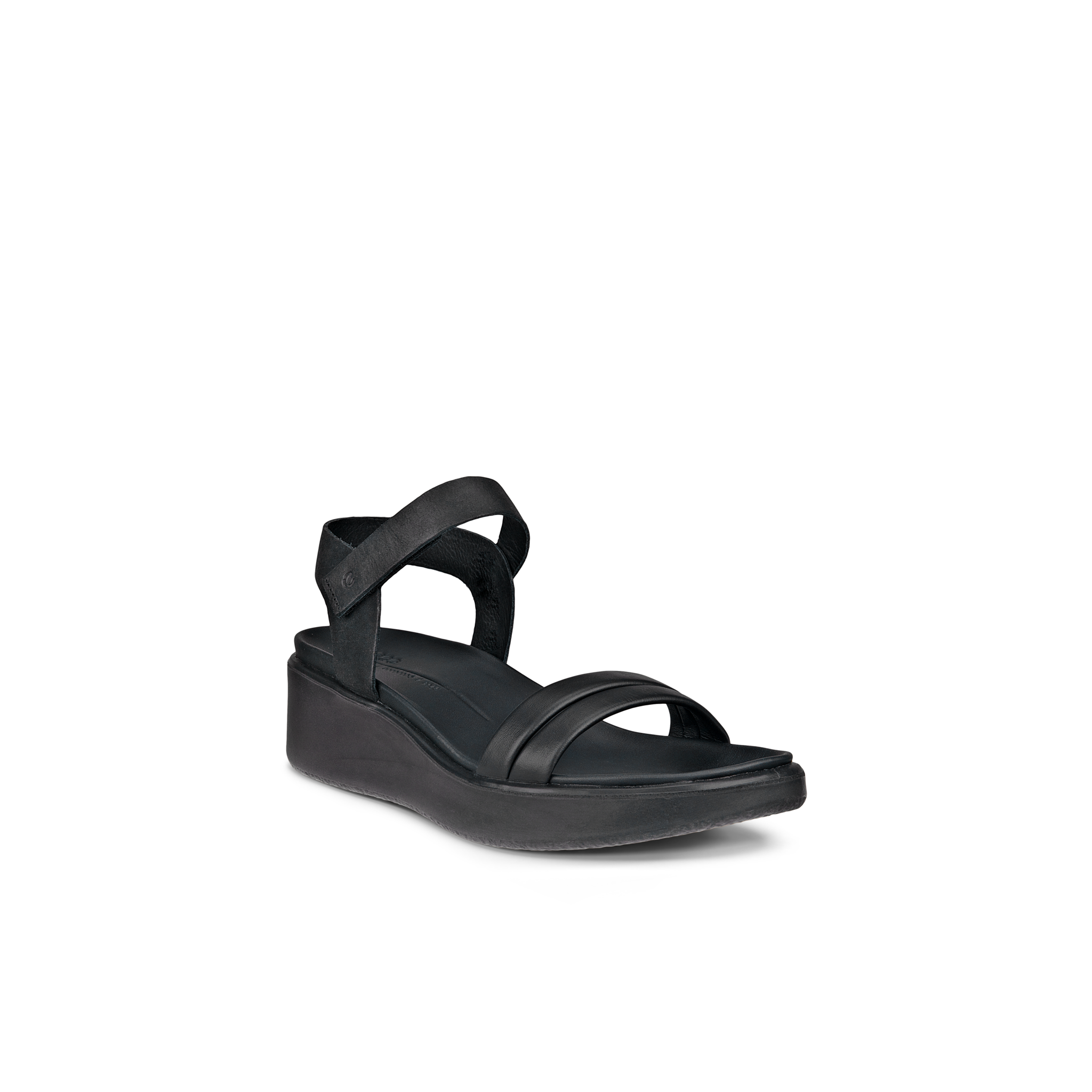 ECCO FlowT (273303)- Ladies Wedge Sandal in Black |ECCO Shoe | Wisemans | Bantry | Shoe Shop | Munster | Ireland