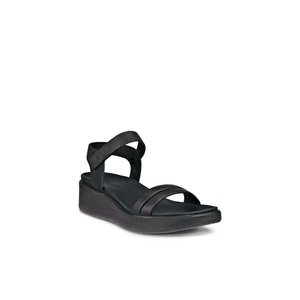 ECCO FlowT (273303)- Ladies Wedge Sandal in Black |ECCO Shoe | Wisemans | Bantry | Shoe Shop | Munster | Ireland