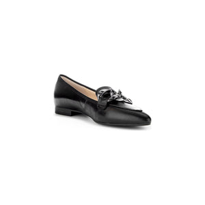 Gabor Carol (31.301.27) - Ladies Loafer with Chain in Black Leather .Gabor | Wisemans | Bantry | Shoe Shop | West Cork | Ireland