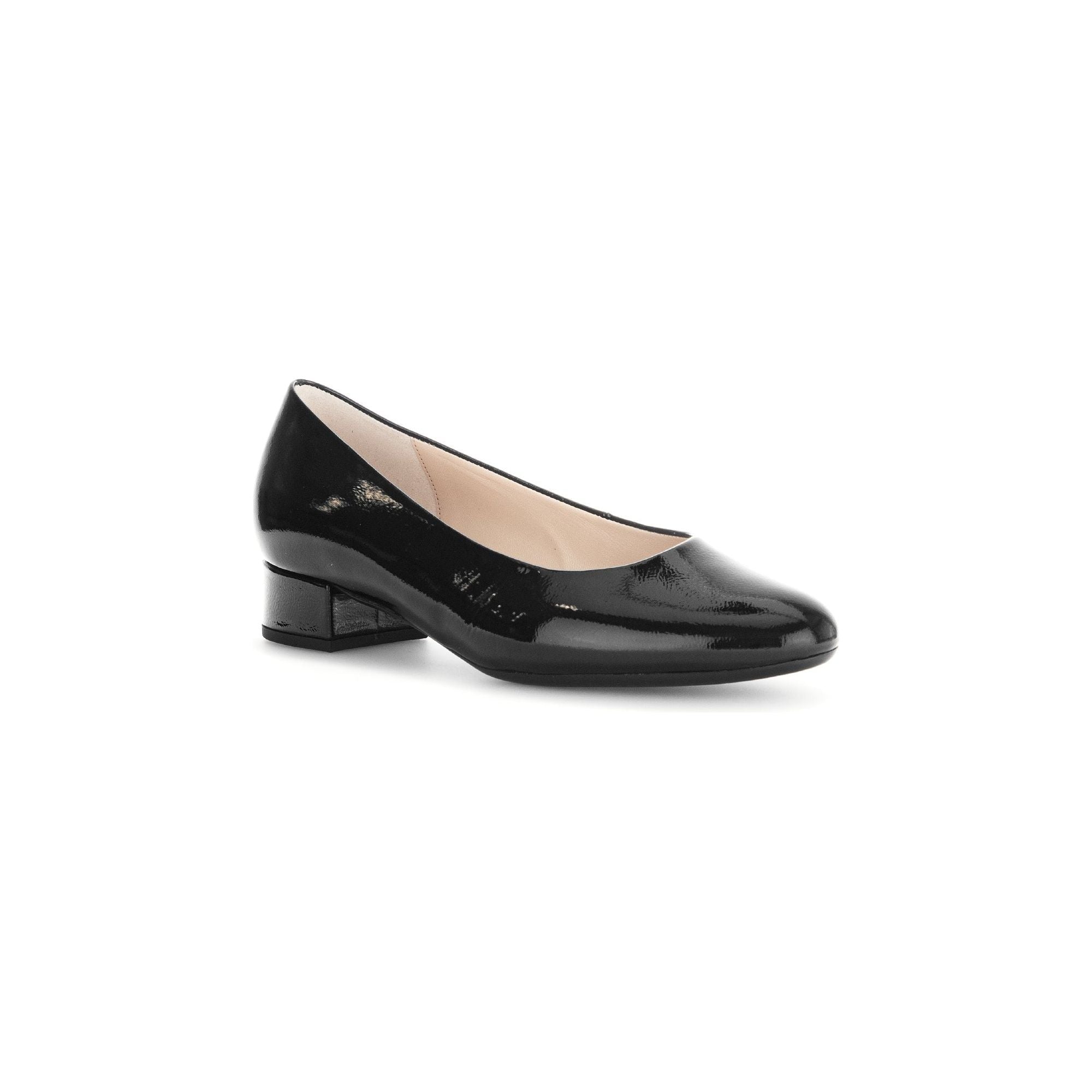 Gabor Develop (31.320.97) - Ladies Court Shoe in Black Patent. Gabor | Wisemans | Bantry | Shoe Shop | West Cork | Ireland