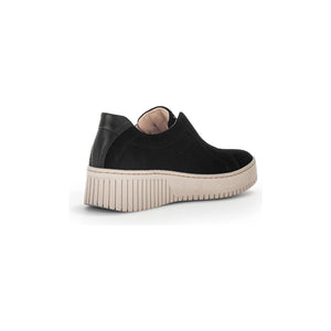 Gabor Wonderland (33.231.17) - Ladies Lace with Zip  Platform trainer in Petrol Patent. Gabor | Wisemans | Shoe Shop | Bantry | West Cork | Ireland