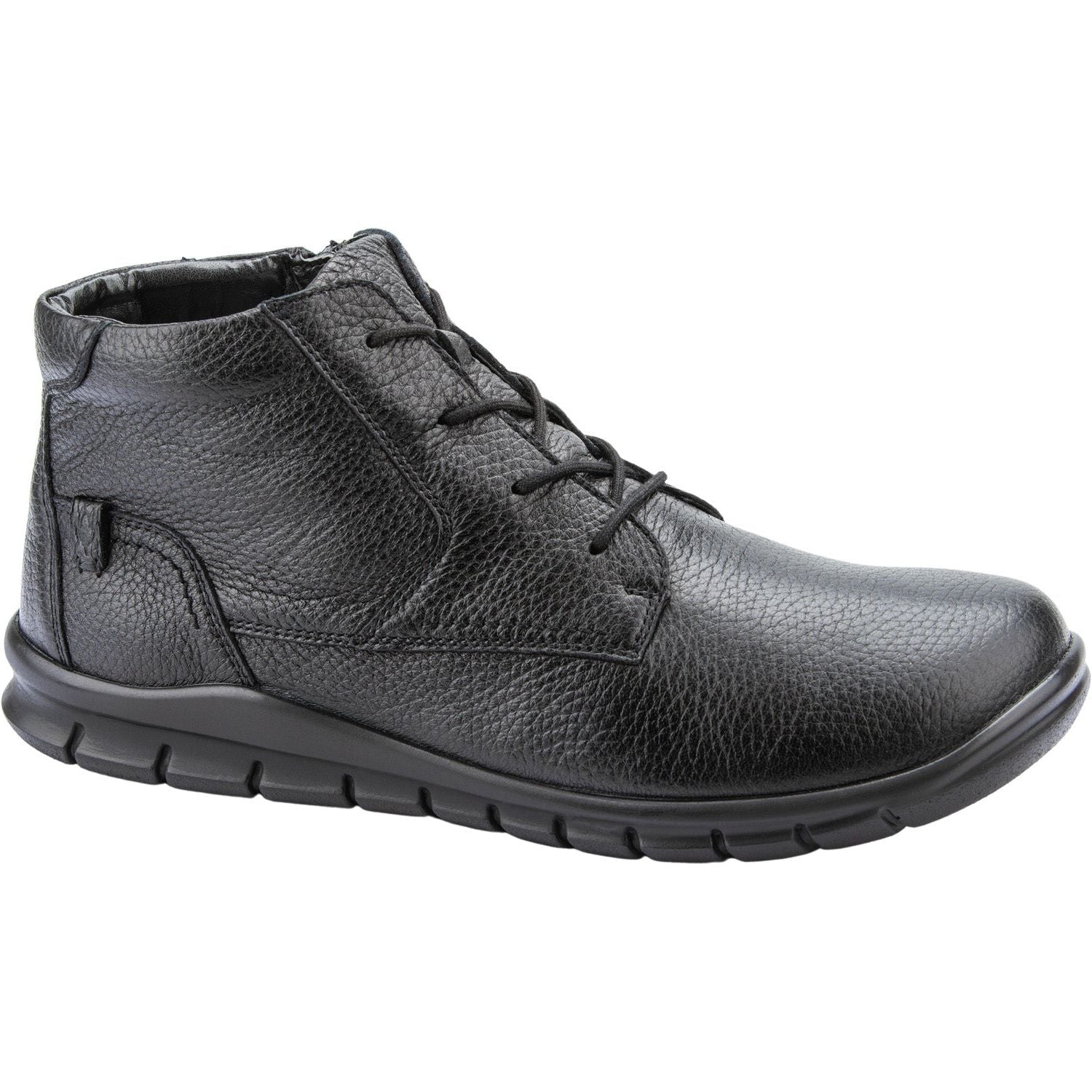 Waldlaufer Hector (366804)- Mens Ankle Boot with Lace and Side Zip in Black | Waldläufer Shoes | Wide Fit Shoes | Wisemans | Bantry | Shoe Shop | West Cork | Ireland