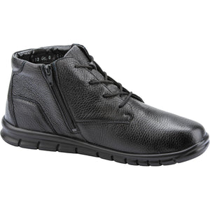 Waldlaufer Hector (366804)- Mens Ankle Boot with Lace and Side Zip in Black | Waldläufer Shoes | Wide Fit Shoes | Wisemans | Bantry | Shoe Shop | West Cork | Ireland