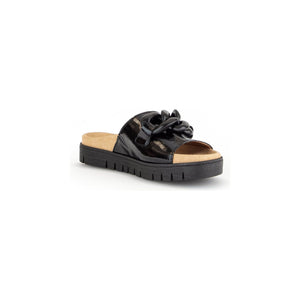 Gabor Erica (43.743.90) - Ladies Mule in Black Patent .Gabor Shoes | Ladies Shoes | Wisemans Bantry | Shoe Shop | West Cork | Munster | Ireland