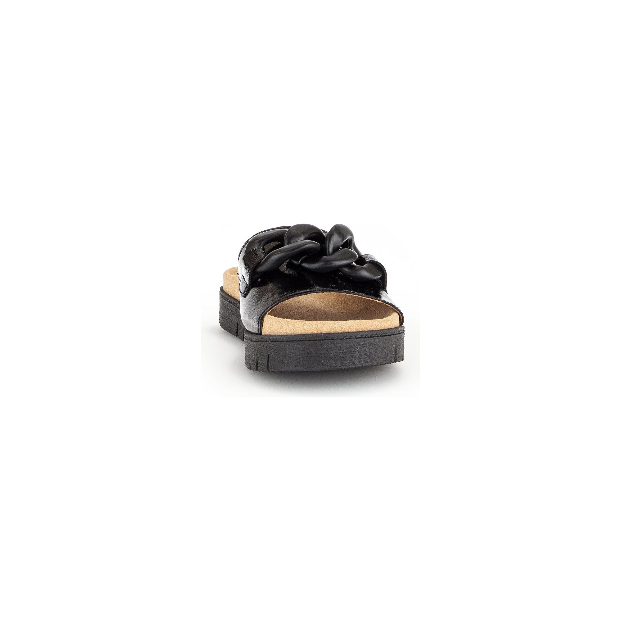 Gabor Erica (43.743.90) - Ladies Mule in Black Patent .Gabor Shoes | Ladies Shoes | Wisemans Bantry | Shoe Shop | West Cork | Munster | Ireland