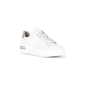 Gabor Klara (46.395.62)- Ladies Trainer in White .Gabor Shoes | Ladies Shoes | Wisemans Bantry | Shoe Shop | West Cork | Munster | Ireland