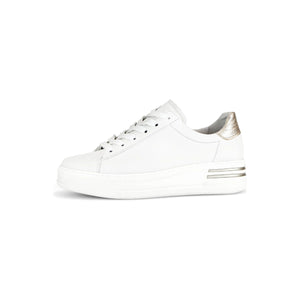 Gabor Klara (46.395.62)- Ladies Trainer in White .Gabor Shoes | Ladies Shoes | Wisemans Bantry | Shoe Shop | West Cork | Munster | Ireland