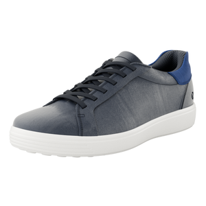 ECCO Soft 7 (470824) - Mens Lace Leather Shoe in Navy | ECCO Shoes | Wisemans | Bantry | Shoe Shop | Munster | Ireland