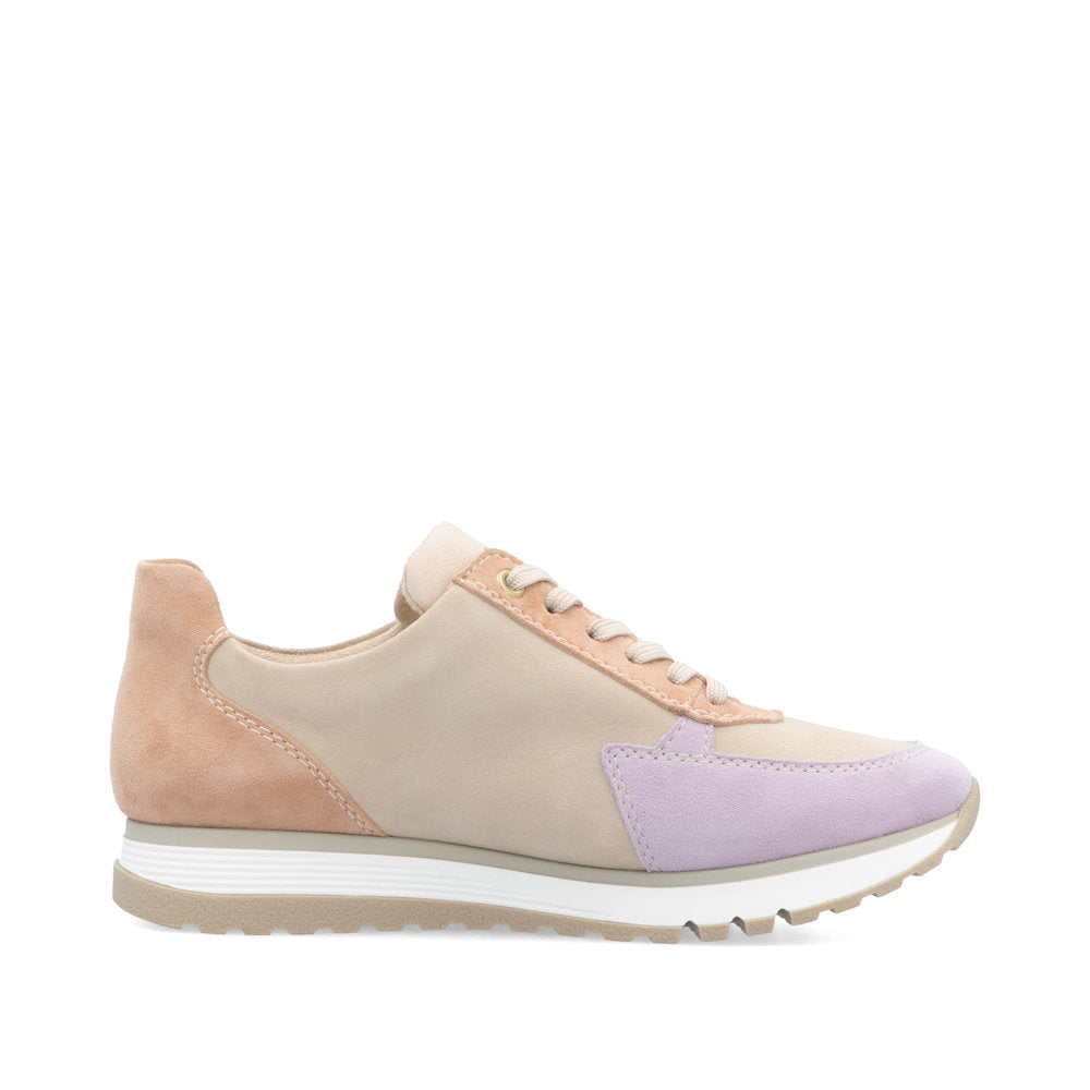 Rieker 49010 - Ladies Lace with Zip trainer in Purple/Taupe/Mint Multi | Rieker Shoes | Wisemans | Bantry | Shoe Shop | West Cork | Munster