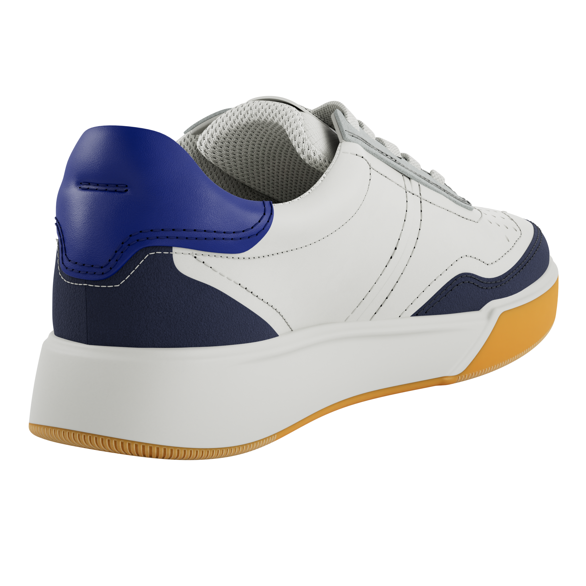 ECCO Street Court(539814) - Mens Trainer in White/Blue/Navy&nbsp;| ECCO Shoes | Wisemans | Bantry | Shoe Shop | Munster | Ireland