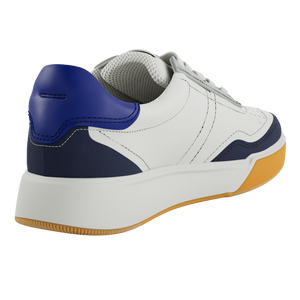 ECCO Street Court(539814) - Mens Trainer in White/Blue/Navy&nbsp;| ECCO Shoes | Wisemans | Bantry | Shoe Shop | Munster | Ireland