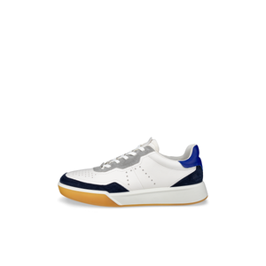 ECCO Street Court(539814) - Mens Trainer in White/Blue/Navy&nbsp;| ECCO Shoes | Wisemans | Bantry | Shoe Shop | Munster | Ireland