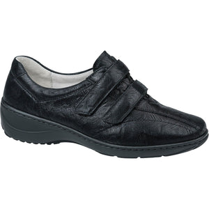 Waldlaufer Kya(607302101) - Ladies Wide Fit Velcro Shoe in Black. |Waldläufer Shoes | Wide Fit Shoes  Wisemans | Bantry | Shoe Shop | West Cork | Ireland