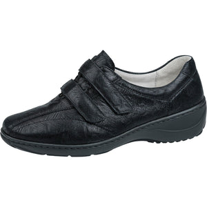 Waldlaufer Kya(607302101) - Ladies Wide Fit Velcro Shoe in Black. |Waldläufer Shoes | Wide Fit Shoes  Wisemans | Bantry | Shoe Shop | West Cork | Ireland