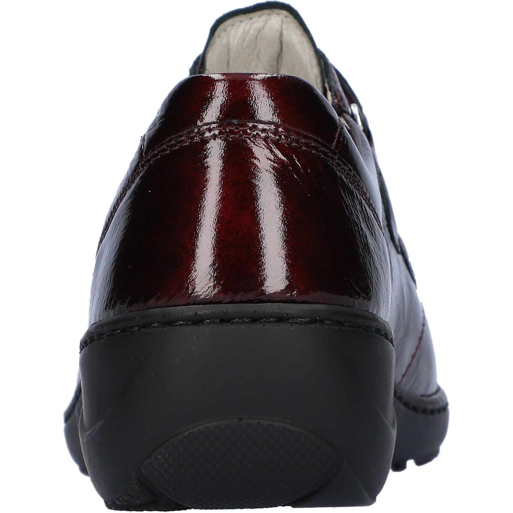 Waldlaufer Kya(607302) - Ladies Wide Fit Velcro Shoe in Burgandy Patent |Waldläufer |Wide Fit Shoes | Wisemans | Bantry |Shoe Shop| West Cork | Ireland