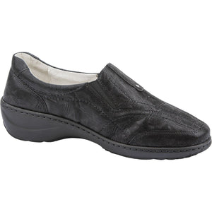 Waldlaufer Kya(607504)- Ladies Extra Wide Fit Slip-On Shoes in Black |Waldläufer Shoes | Wide Fit Shoes  Wisemans | Bantry | Shoe Shop | West Cork | Ireland