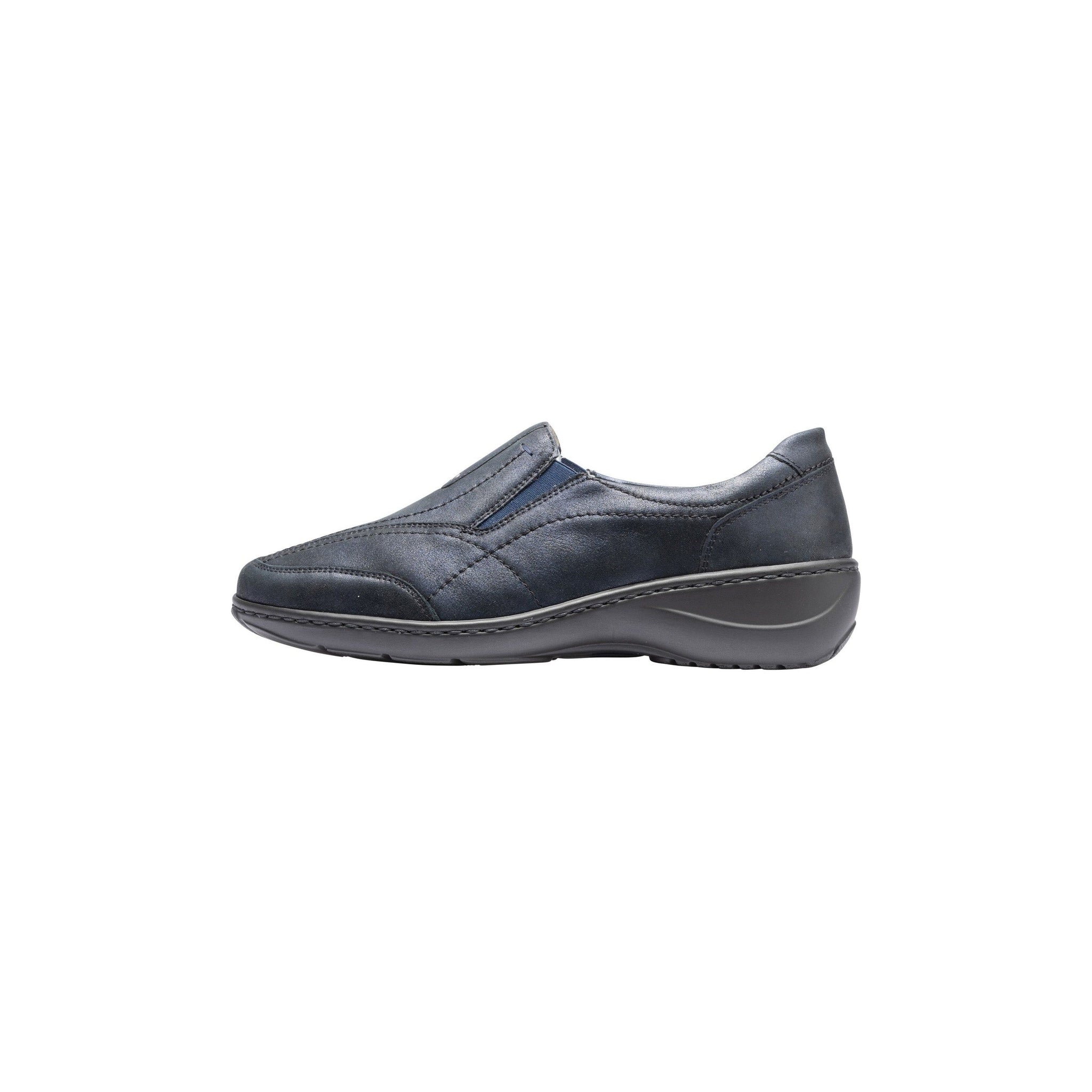 Waldlaufer Kya(607504)- Ladies Extra Wide Fit Slip-On Shoes in Navy  |Waldläufer Shoes | Wide Fit Shoes  Wisemans | Bantry | Shoe Shop | West Cork | Ireland