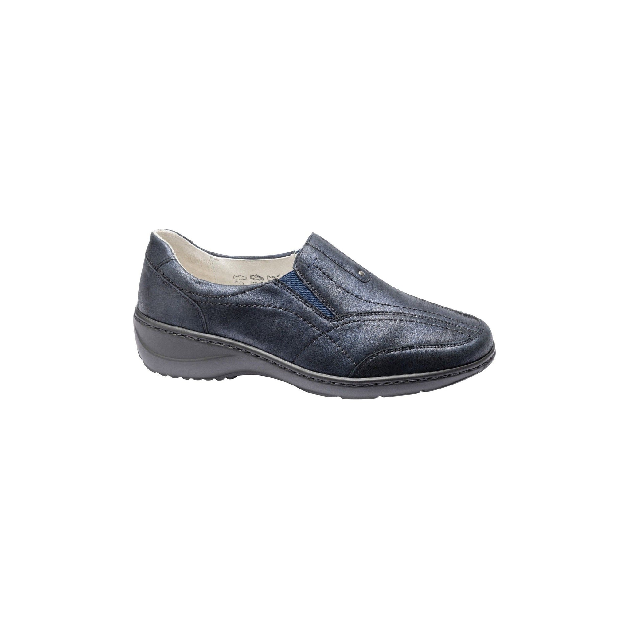 Waldlaufer Kya(607504)- Ladies Extra Wide Fit Slip-On Shoes in Navy  |Waldläufer Shoes | Wide Fit Shoes  Wisemans | Bantry | Shoe Shop | West Cork | Ireland
