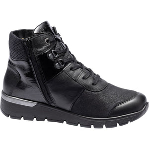 Waldlaufer K-Ramona (626K82)- Ladies Wide Fit Ankle Boot in Black | Waldlaufer  | Wide Fit Shoes | Wisemans | Bantry | West Cork | Ireland