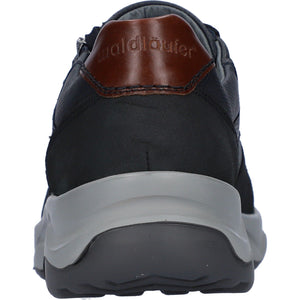 Waldlaufer H-Max - Mens Lace Shoe with Zip in Navy/Cognac | Waldlaufer Shoes | Wide Fit | Wisemans | Bantry | Shoe Shop | Munster | Ireland