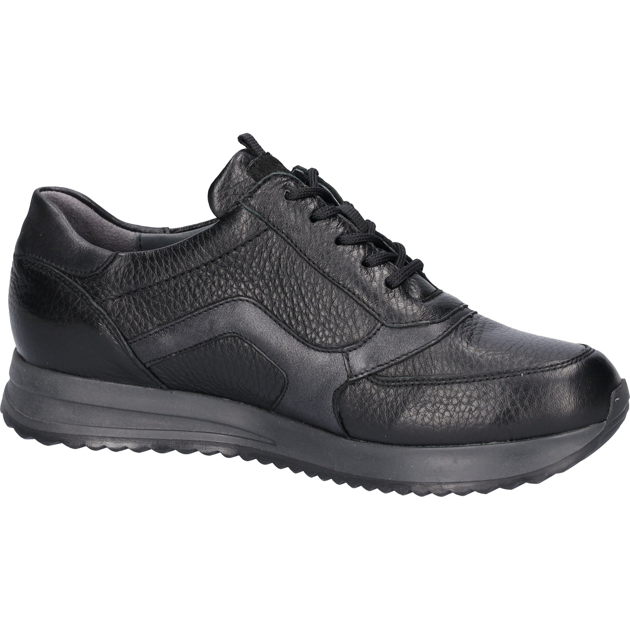 Waldlaufer Vicky(752002) - Ladies Lace Shoe with Zip in Black | Waldlaufer Shoes | Wide Fit | Wisemans | Bantry | Shoe Shop | Munster | Ireland