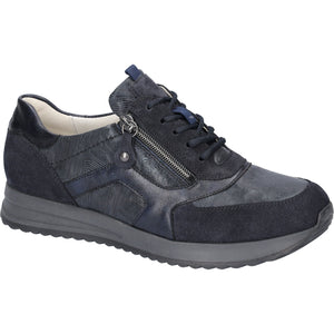 Waldlaufer Vicky(752002) - Ladies Lace Shoe with Zip in Navy | Waldlaufer Shoes | Wide Fit | Wisemans | Bantry | Shoe Shop | Munster | Ireland