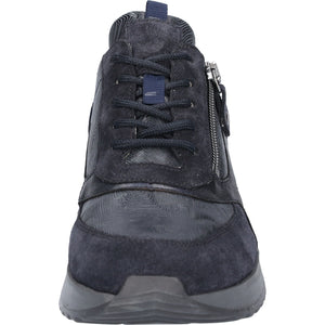 Waldlaufer Vicky(752002) - Ladies Lace Shoe with Zip in Navy | Waldlaufer Shoes | Wide Fit | Wisemans | Bantry | Shoe Shop | Munster | Ireland