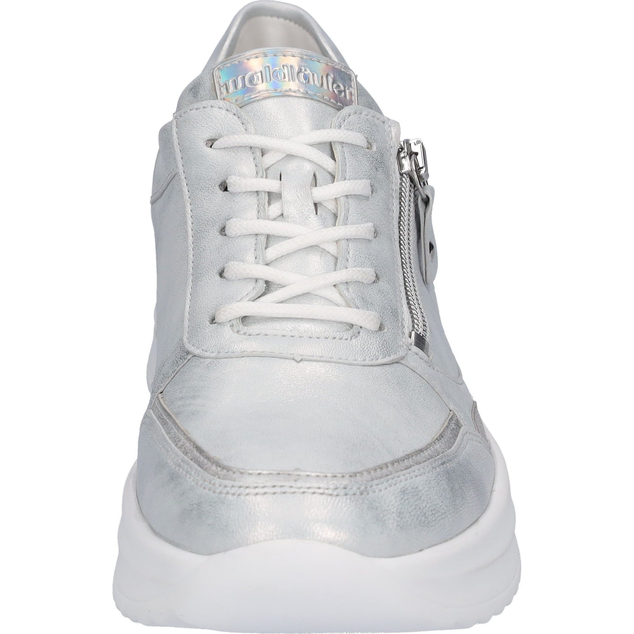 Waldlaufer Arianna - Ladies Lace with Zip Shoe in Silver | &Waldlaufer Shoes | Wide Fit | Wisemans | Bantry | Shoe Shop | Munster | Ireland