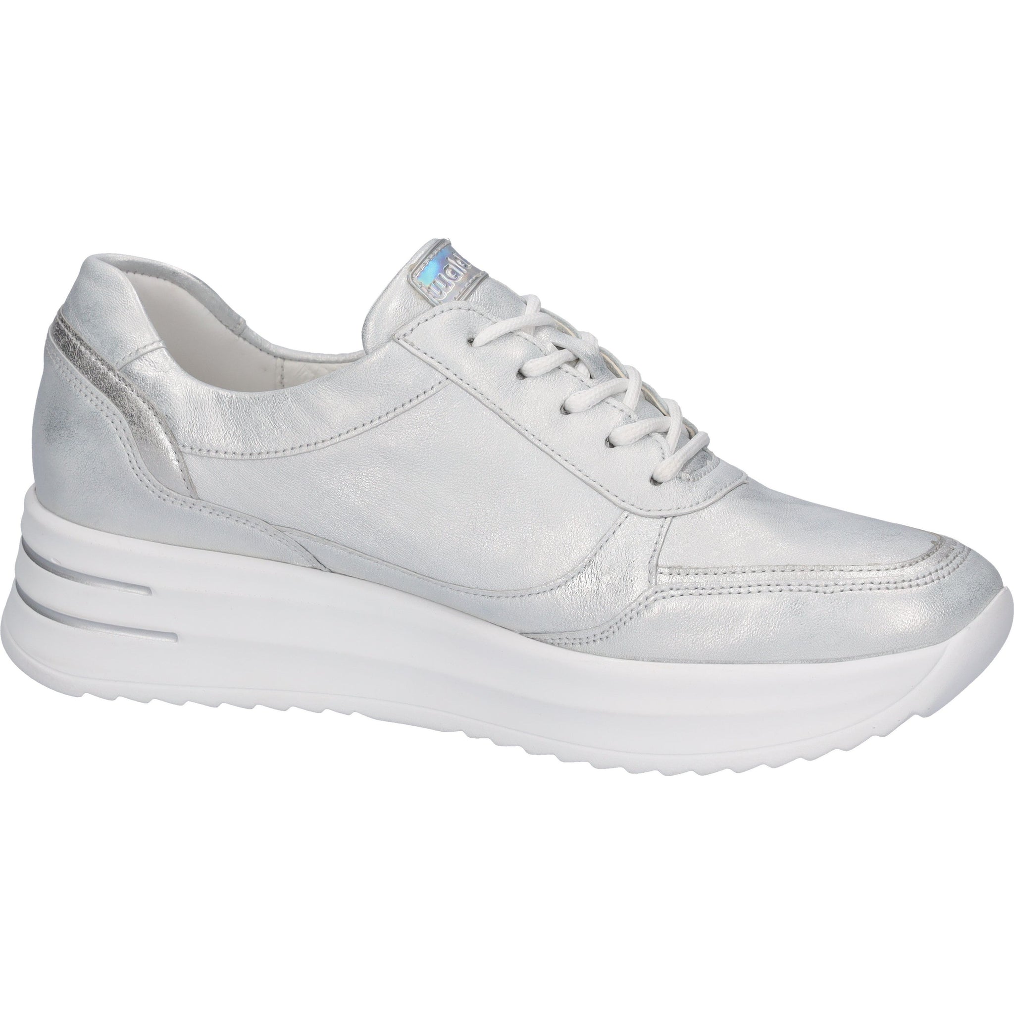 Waldlaufer Arianna - Ladies Lace with Zip Shoe in Silver | &Waldlaufer Shoes | Wide Fit | Wisemans | Bantry | Shoe Shop | Munster | Ireland