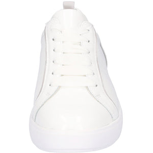 Waldlaufer H-Vivien(763001) - Ladies Lace Trainer in White Patent. Waldlaufer | Wide Fit Shoes | Wisemans | Bantry | West Cork | Ireland 