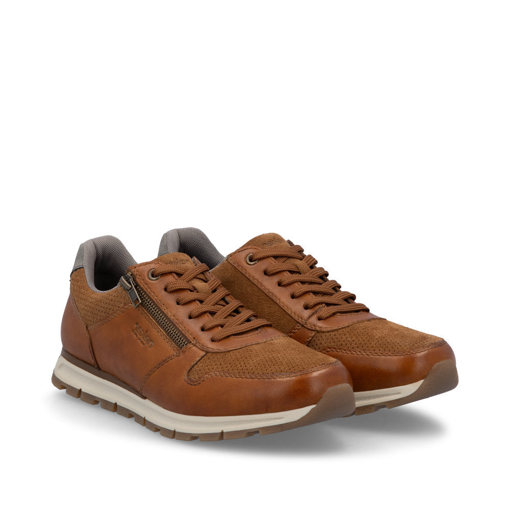 Rieker B0505 - Men's Lace with Zip Shoe in Brown | Rieker Shoes | Wisemans | Bantry | Shoe Shop | West Cork | Munster