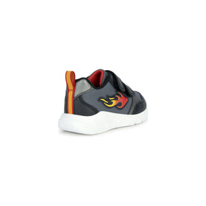 Geox Sprintye (B354UC)- Boys Velcro trainer in Black/Red  | Geox Shoes | Childrens Shoe Fitting | Wisemans | Bantry | West Cork | Ireland