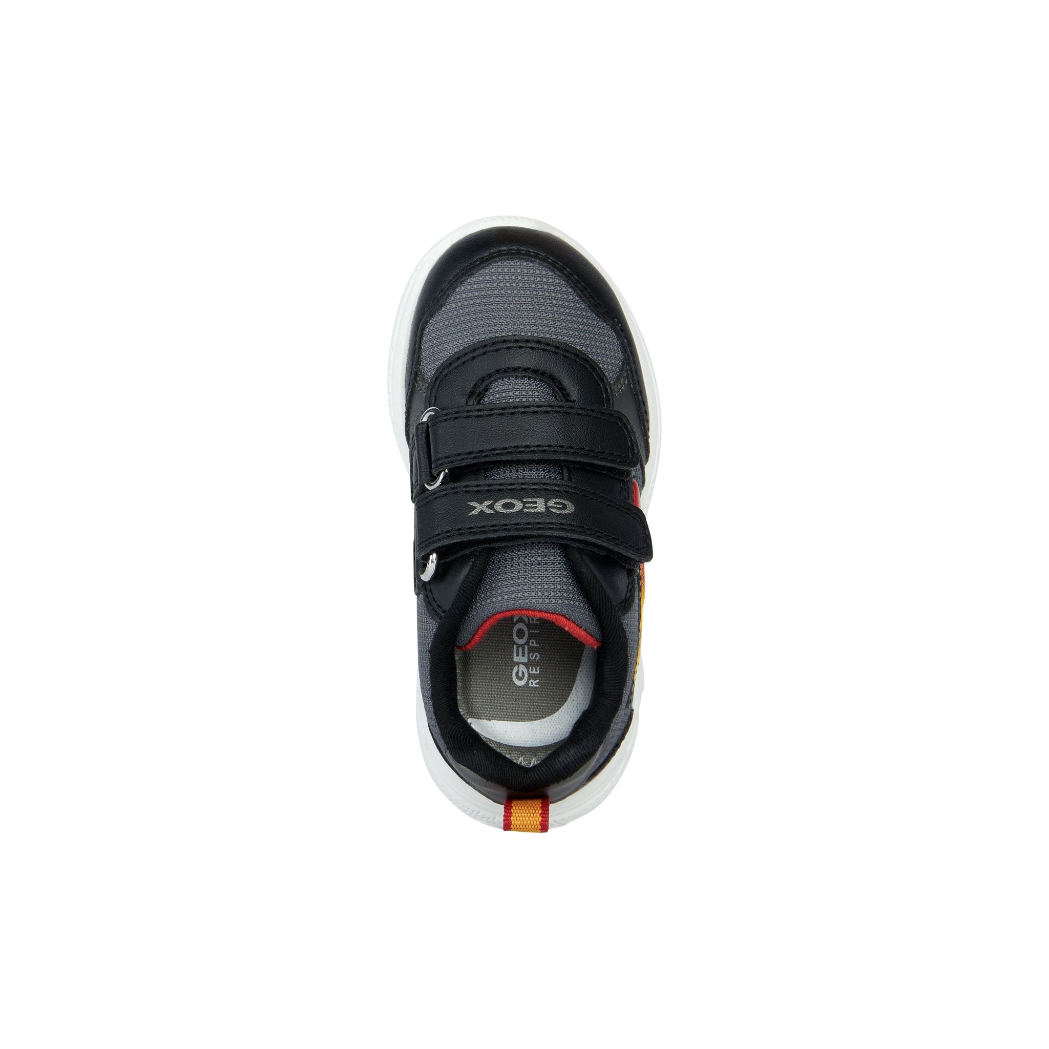 Geox Sprintye (B354UC)- Boys Velcro trainer in Black/Red  | Geox Shoes | Childrens Shoe Fitting | Wisemans | Bantry | West Cork | Ireland