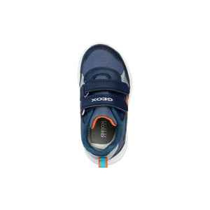 Geox Sprintye (B354UC)- Boys Velcro trainer in Blue/Orange | Geox Shoes | Childrens Shoe Fitting | Wisemans | Bantry | West Cork | Ireland