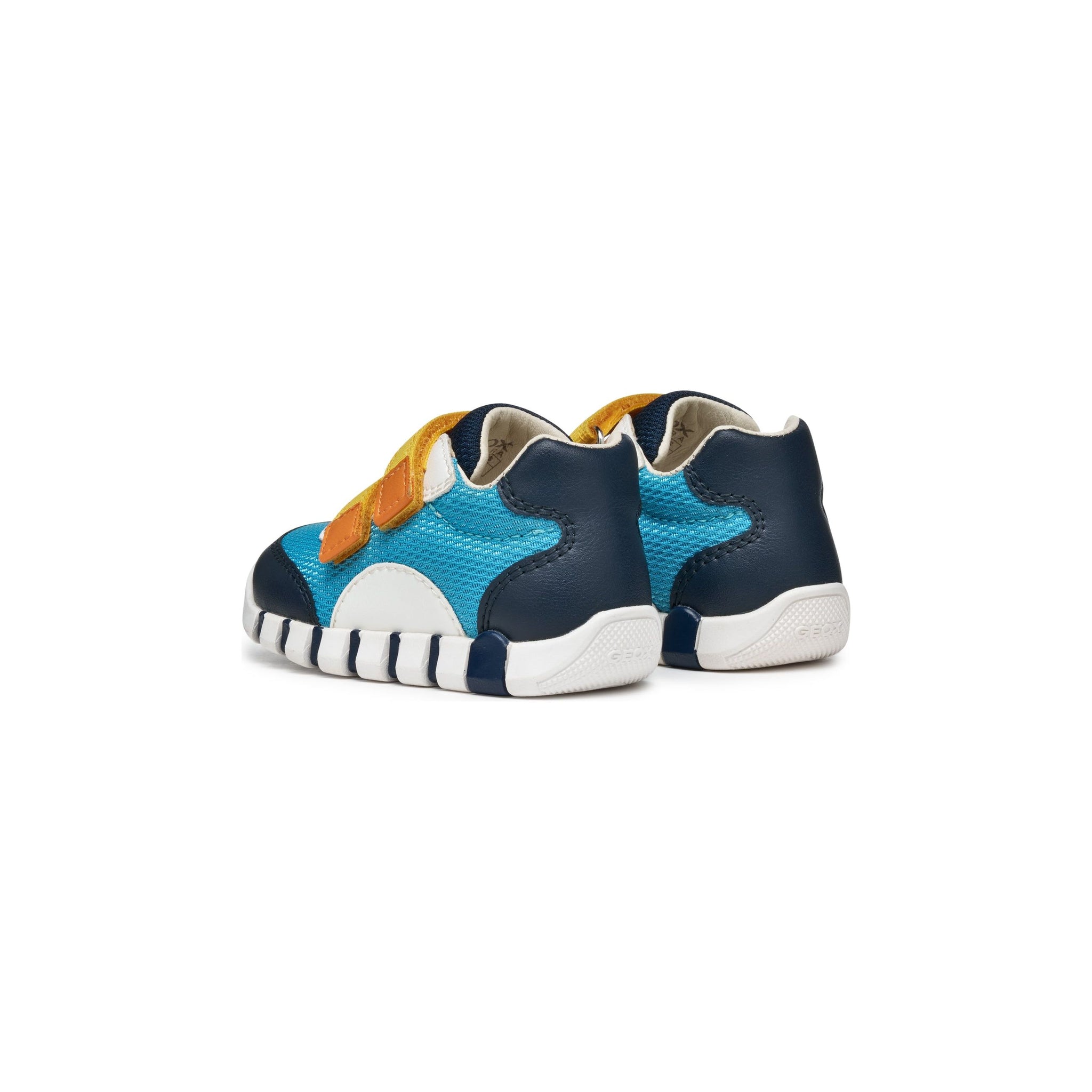 Geox Iupidoo - Kids Velcro Shoe in Navy/Blue/Yellow | GEOX Shoes | Wisemans | Bantry | Shoe Shop | Munster | Ireland